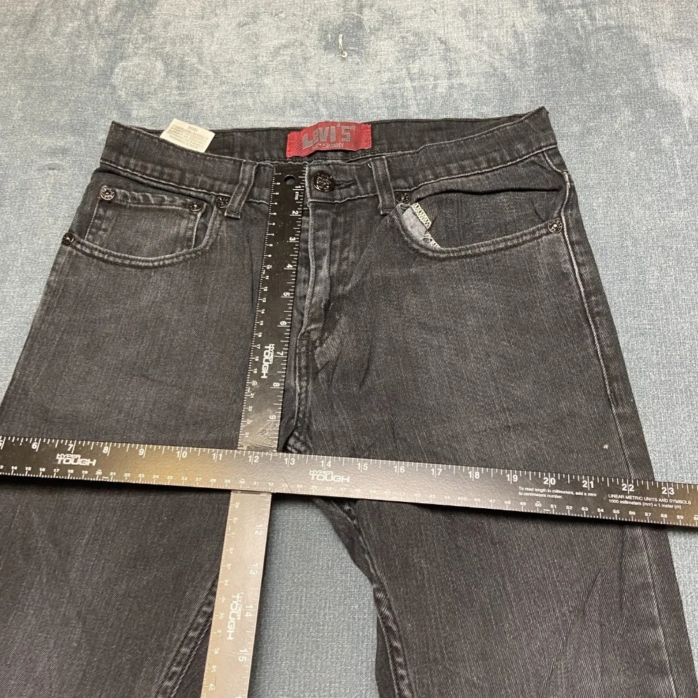 VTG Levi's 511 Jeans Boys 16 Reg 28x28 Black Denim Cotton Stretch Skinny Leg